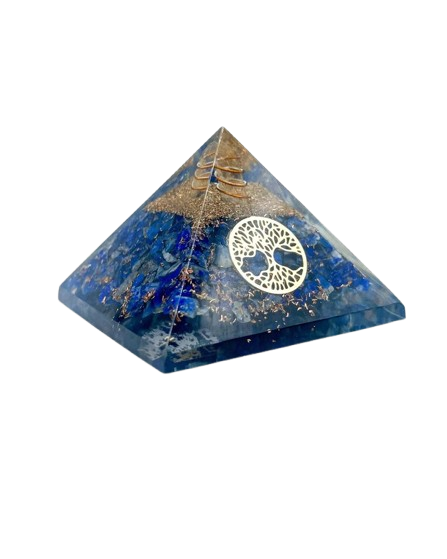 Lapis Lazuli Quartz Orgonite Pyramid