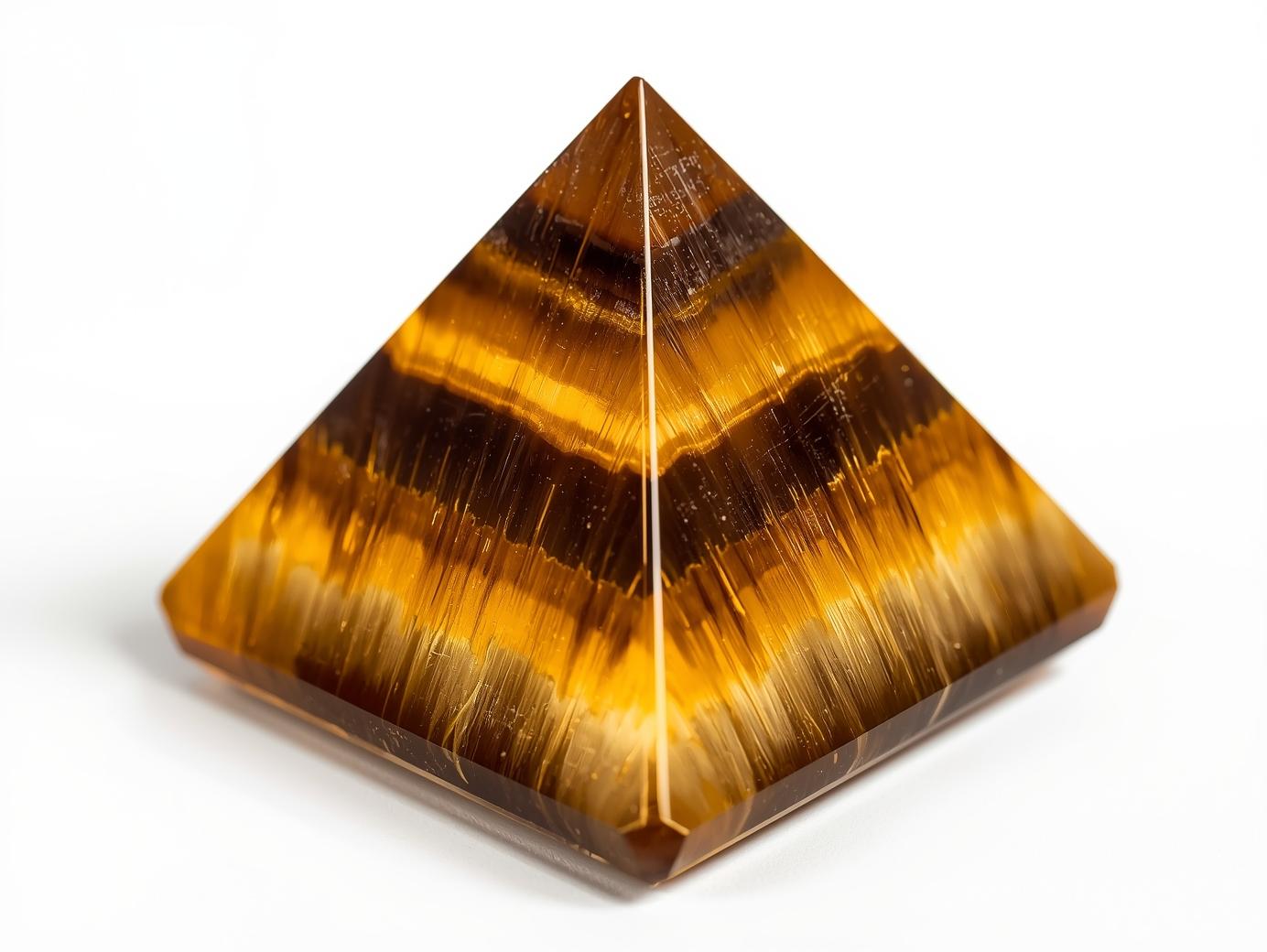 Tiger Eye Crystal Pyramid