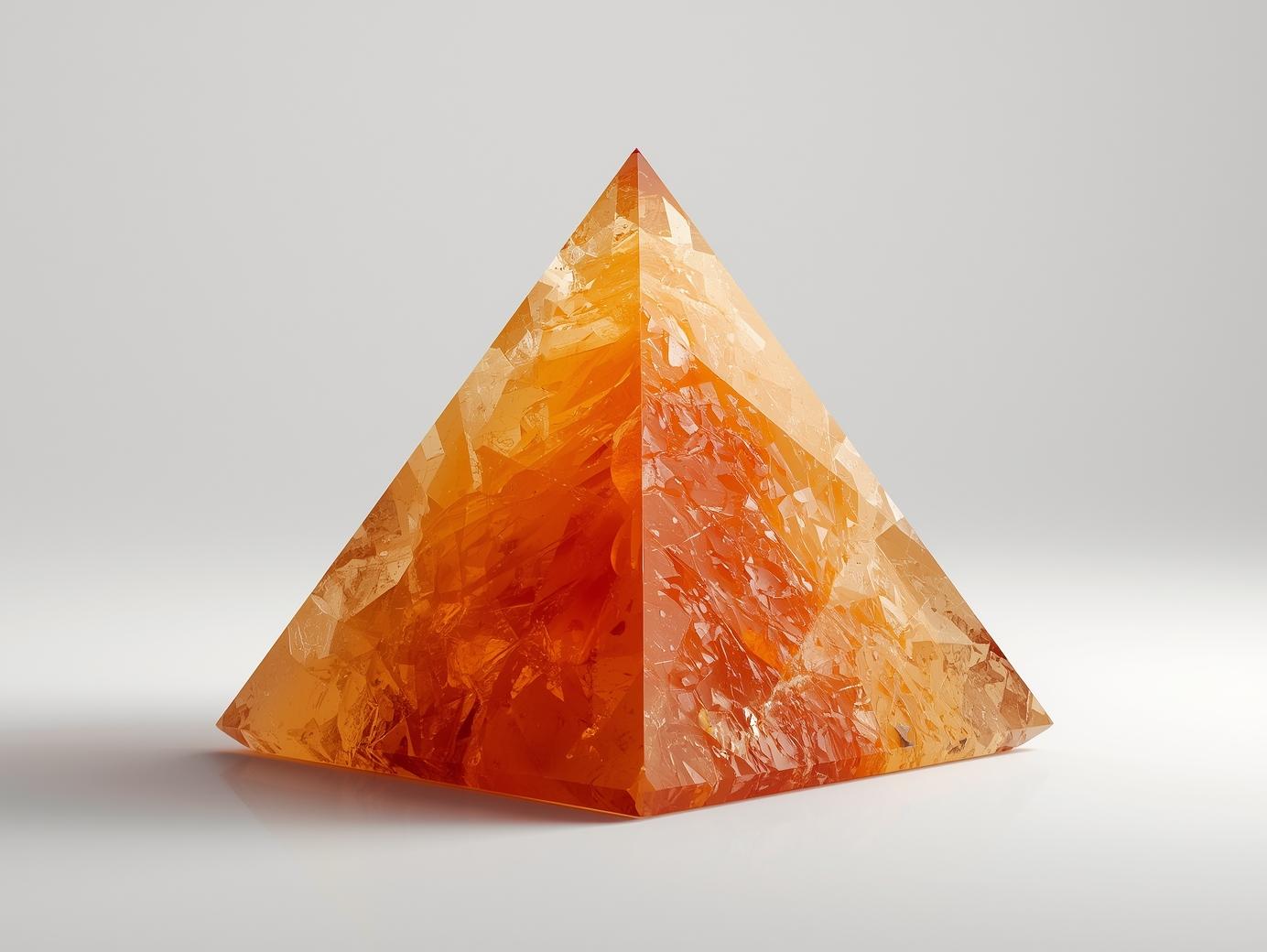 Carnelian Citrine Pyramid