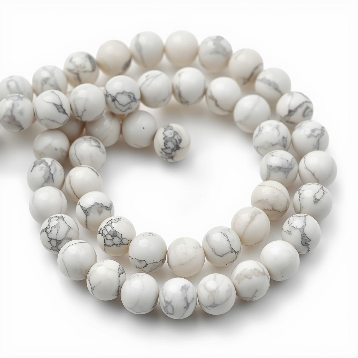 Howlite Mala
