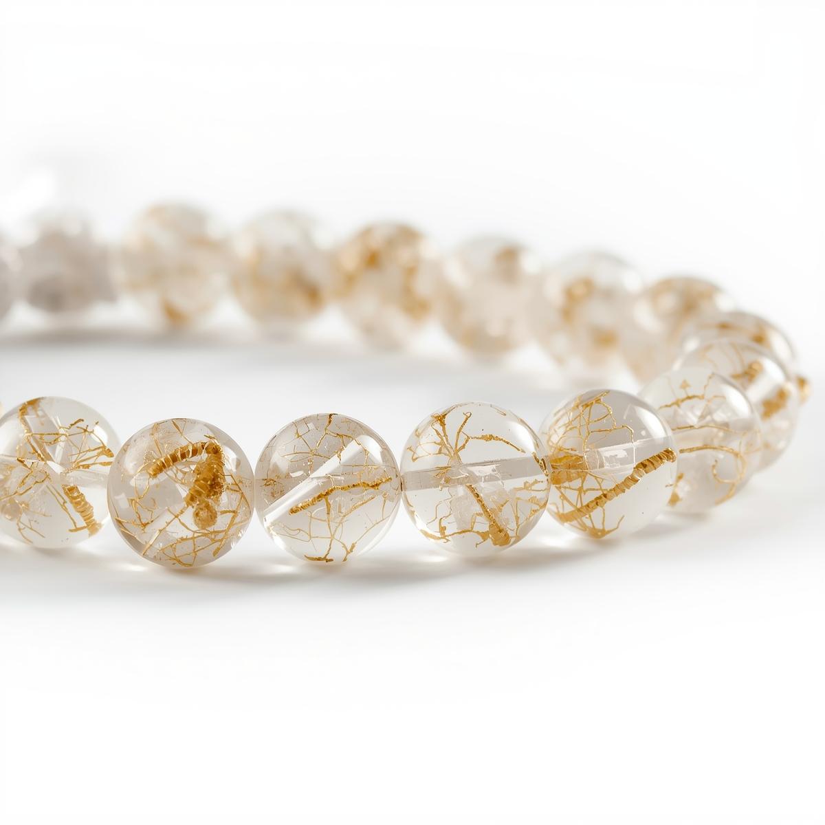 Rutilated Quartz Mala