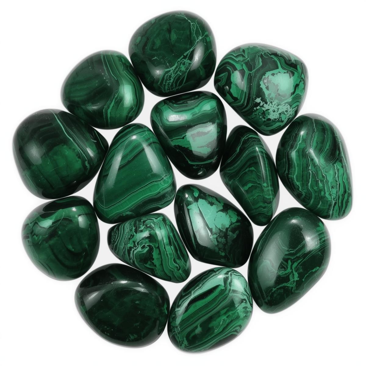 Malachite Tumble Stones