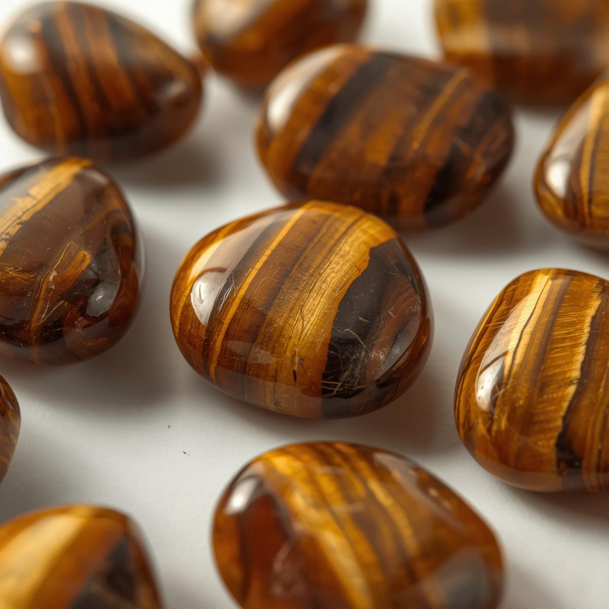 Tiger Eye Tumble Stones
